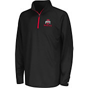Colosseum Youth Ohio State Buckeyes Black Quarter-Zip Pullover Shirt