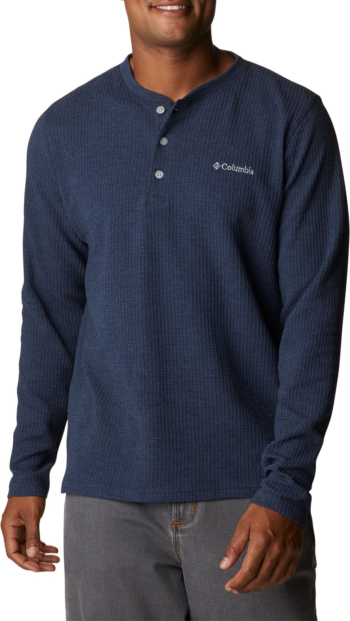 Columbia Men's Pine Peak Waffle Long Sleeve Henley