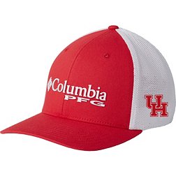 Columbia Men's Houston Cougars Red PFG Mesh Adjustable Hat