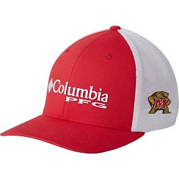 Columbia Men's Maryland Terrapins Red PFG Snapback Adjustable Hat