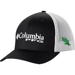 Columbia Men's North Texas Mean Green Black PFG Mesh Adjustable Hat
