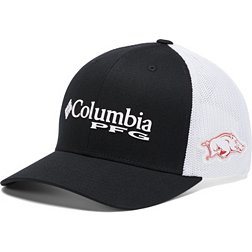 Columbia Men's Arkansas Razorbacks PFG Mesh Adjustable Trucker Hat