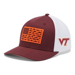 Columbia Men's Virginia Tech Hokies Maroon Flag PFG Mesh Fitted Hat