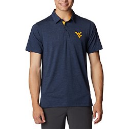 Columbia Men's West Virginia Mountaineers Blue Tech Trail Polo