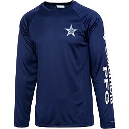 Columbia Men's Dallas Cowboys Terminal Navy Tackle Long Sleeve T-Shirt