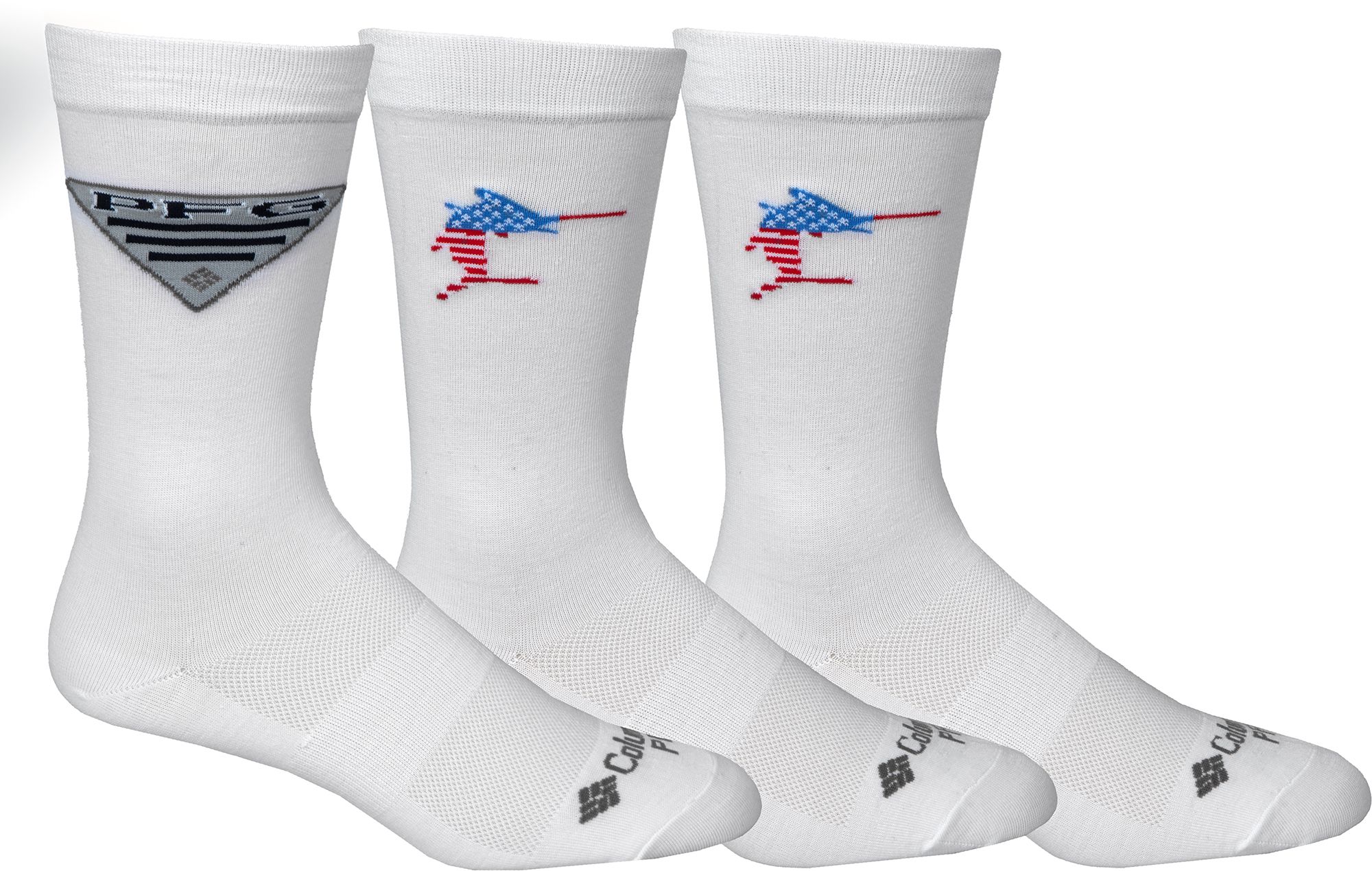 Columbia PFG Crew Socks - 3 Pack