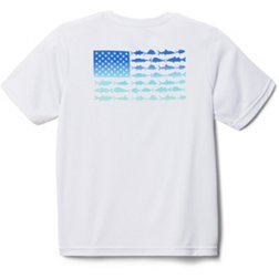 Columbia Youth Terminal Tackle PFG™ Fish Flag Short Sleeve Shirt