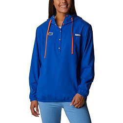 Columbia Women's Florida Gators Blue PFG Tamiami Quarter-Snap Long Sleeve Hooded Shirt