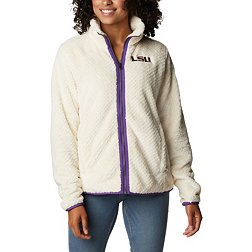 Columbia Women's Nebraska Cornhuskers White Fire Side Sherpa Full-Zip Jacket
