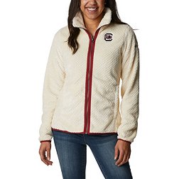 Columbia Women's South Carolina Gamecocks White Fire Side Sherpa Full-Zip Jacket