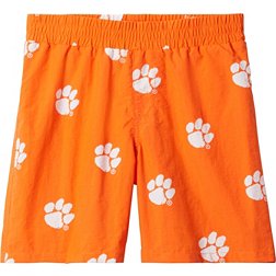 Columbia Youth Clemson Tigers Backcast Printed Performance Orange Shorts