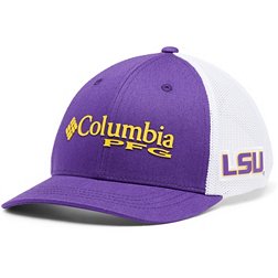 Columbia Youth LSU Tigers Purple PFG Mesh Adjustable Hat