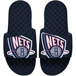 ISlide 2021-22 City Edition Brooklyn Nets Navy Logo Slide Sandals