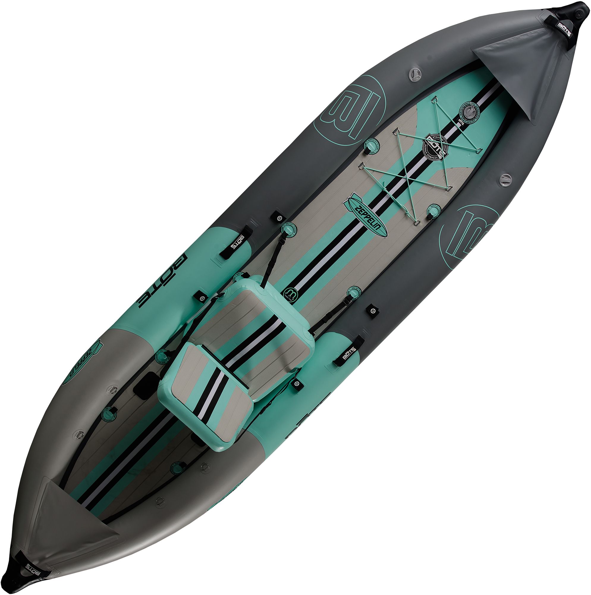 Photos - Kayak / Canoe Bote Aero Zeppelin Inflatable Tandem Kayak Package, Seafoam/Gray 21CQMAZPP