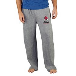Concepts Sport Men's Ball State Cardinals Grey Mainstream Pants