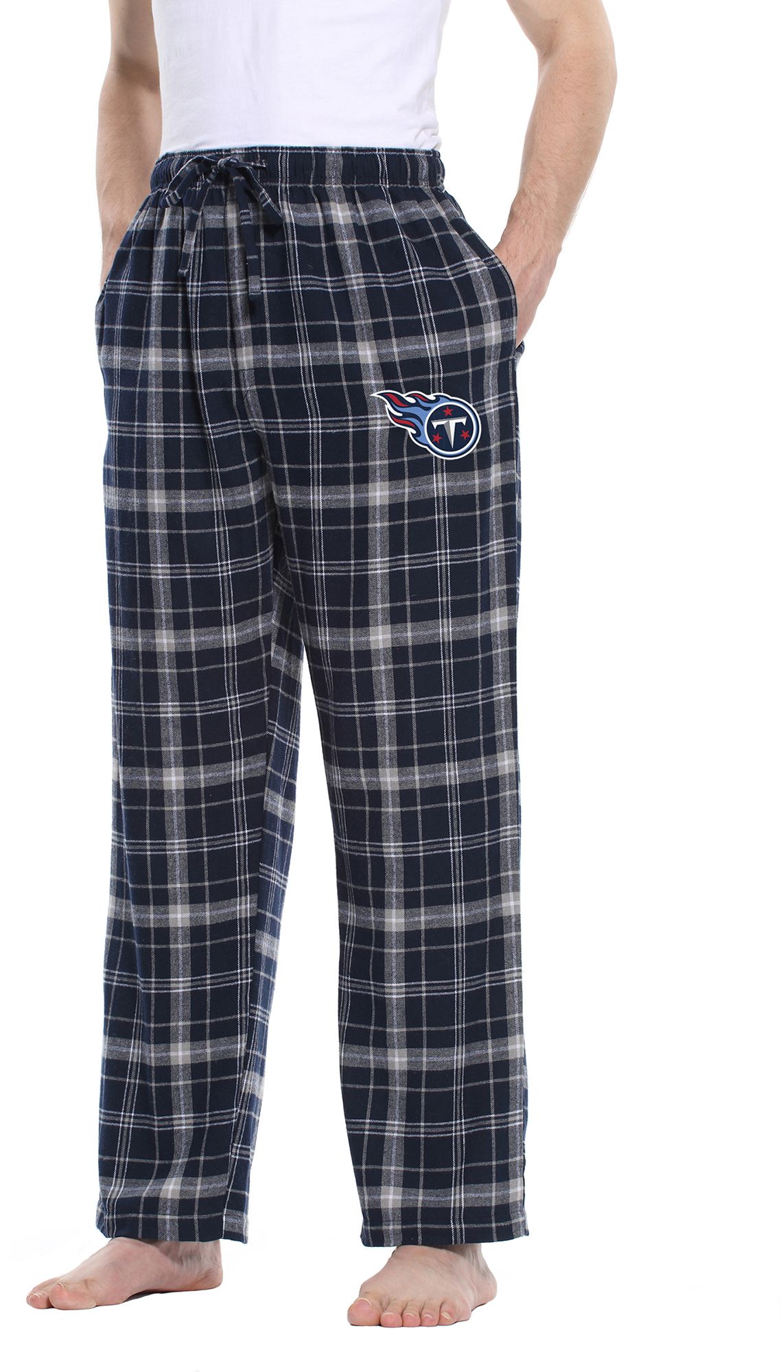 Men's Concepts Sport Navy/Silver Tennessee Titans Takeaway Flannel