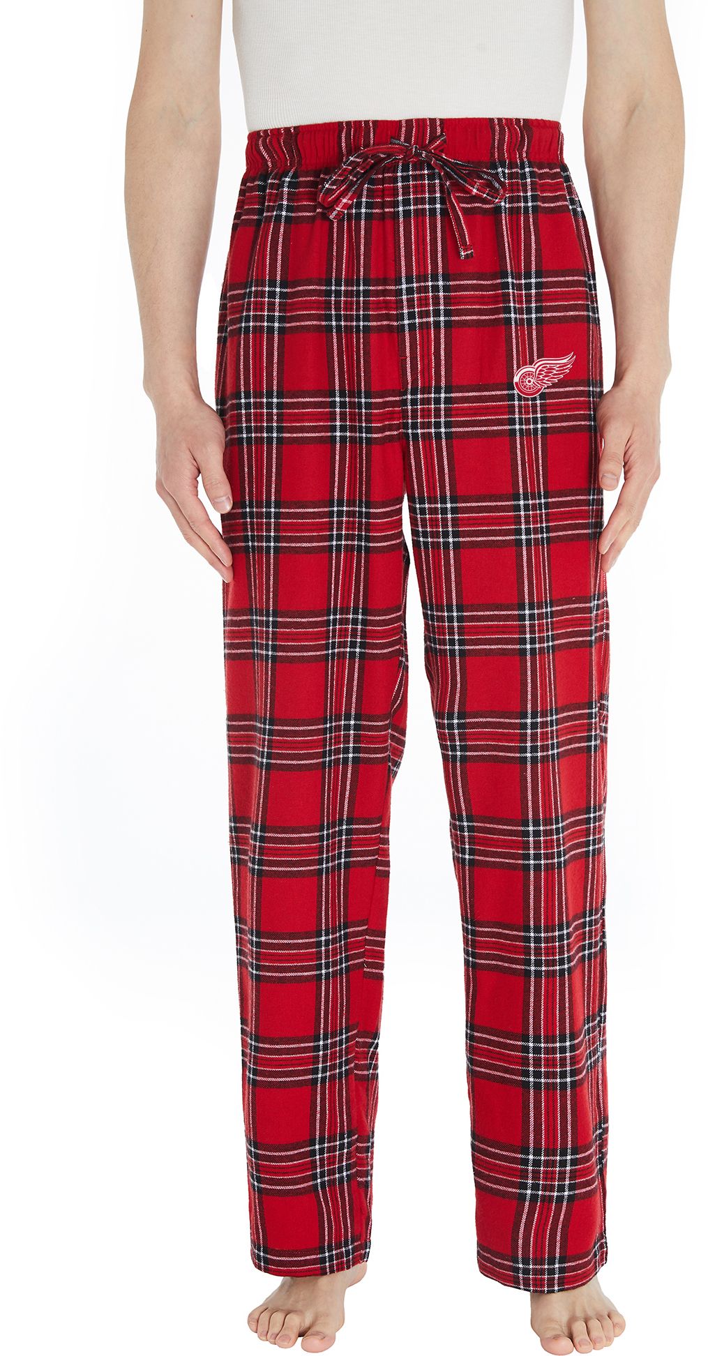 Concepts Sport Men's Detroit Red Wings Takeaway Black Flannel Pants