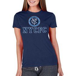 Concepts Sport Women's New York City FC Marathon Navy Knit T-Shirt