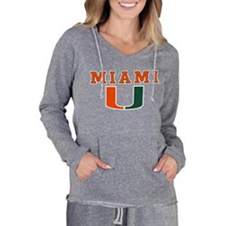 Concepts Sport Women's Miami Hurricanes Grey Mainstream Hoodie