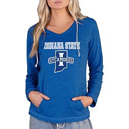 Concepts Sport Women's Indiana State Sycamores Blue Mainstream Hoodie