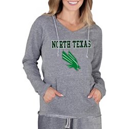 UNT Mean Green Womens Kelly Green Sport Fleece Long Sleeve 1/4 Zip Pullover