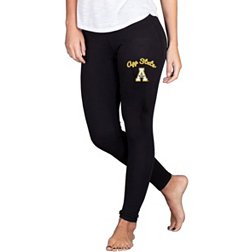 Concepts Sport Women's Appalachian State Mountaineers Black Fraction Leggings