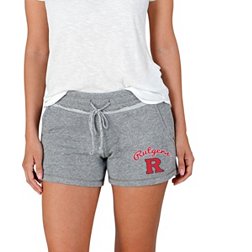Concepts Sport Women's Rutgers Scarlet Knights Grey Mainstream Terry Shorts