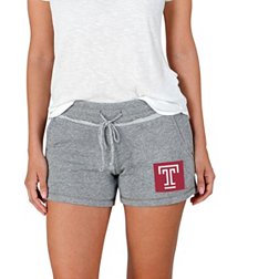 Concepts Sport Women's Temple Owls Grey Mainstream Terry Shorts