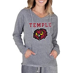 Concepts Sport Women's Temple Owls Grey Mainstream Hoodie