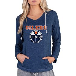 Concepts Sport Women's Edmonton Oilers Mainstream Navy Hoodie
