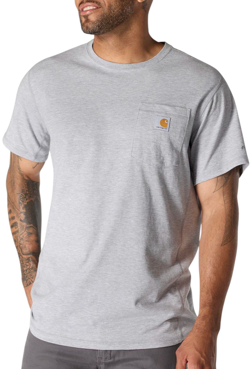 Carhartt Men's Force Pocket Short Sleeve T-Shirt - Gray