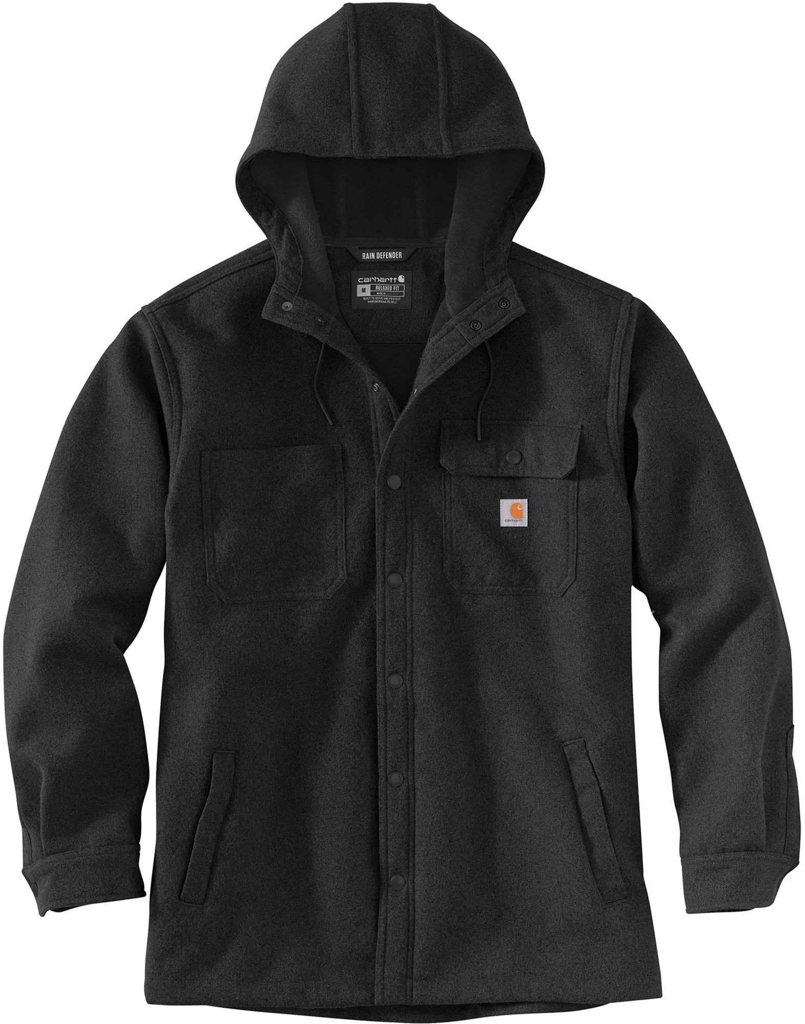 Carhartt Men's Rain Defender Relaxed Fit Heavyweight Hooded Shirt Jacket