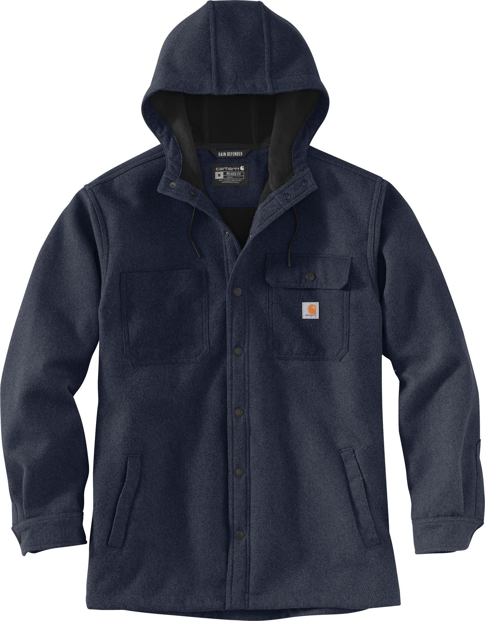 Carhartt Men's Rain Defender Relaxed Fit Heavyweight Hooded Shirt Jacket