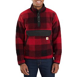 Carhartt Men's Relaxed Fit Snap Front Fleece Pullover Jacket
