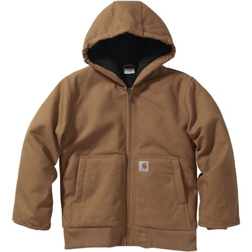 Carhartt Boys' Canvas Insulated Hooded Active Jacket