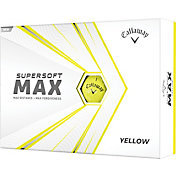 Callaway 2021 Supersoft MAX Gloss Yellow Golf Balls