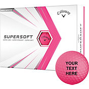 Callaway 2021 Supersoft Matte Pink Personalized Golf Balls