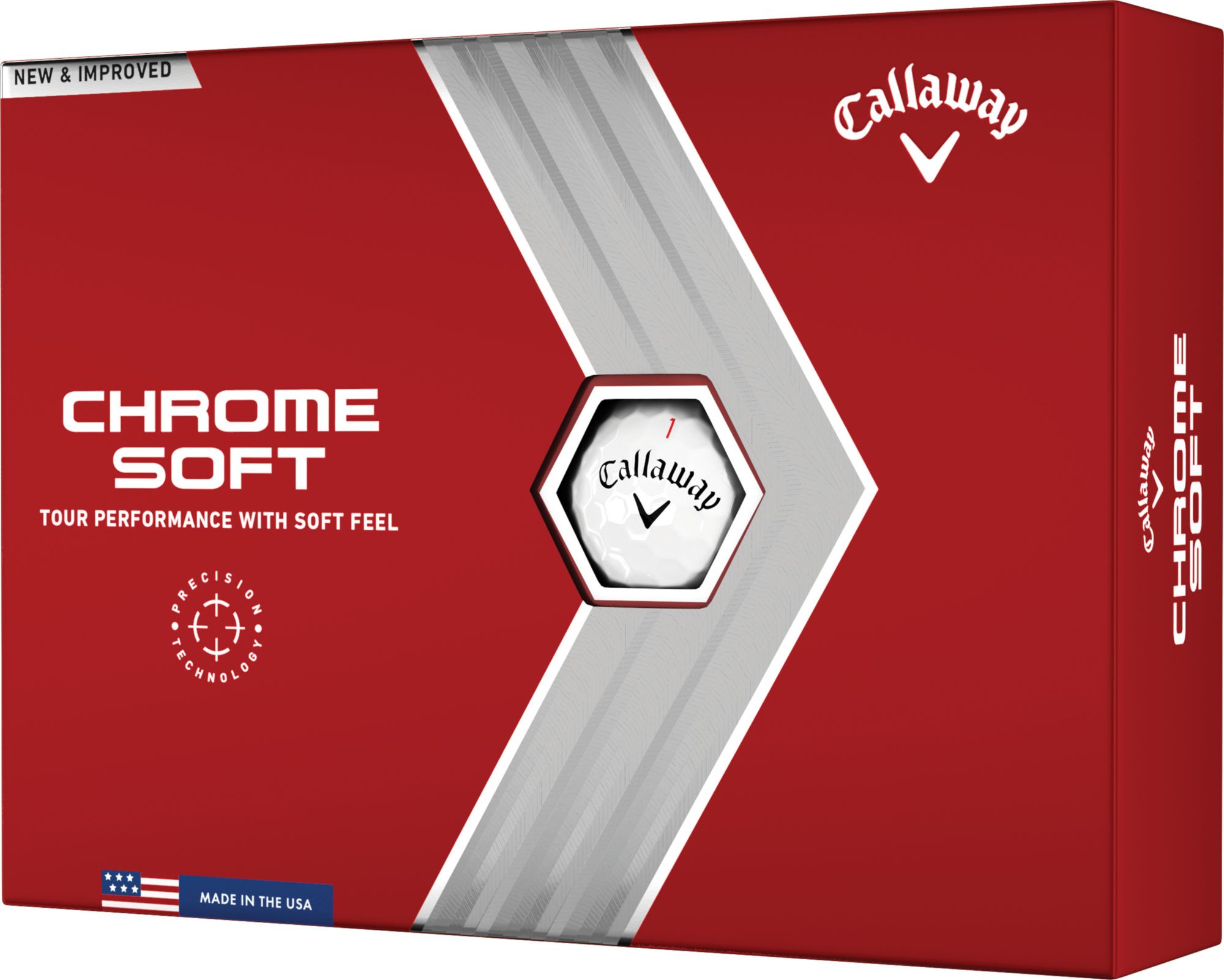 Photos - Golf Callaway  Chrome Soft  Balls, Men's, White 21CWYUCHRMSFTGBLA  2022