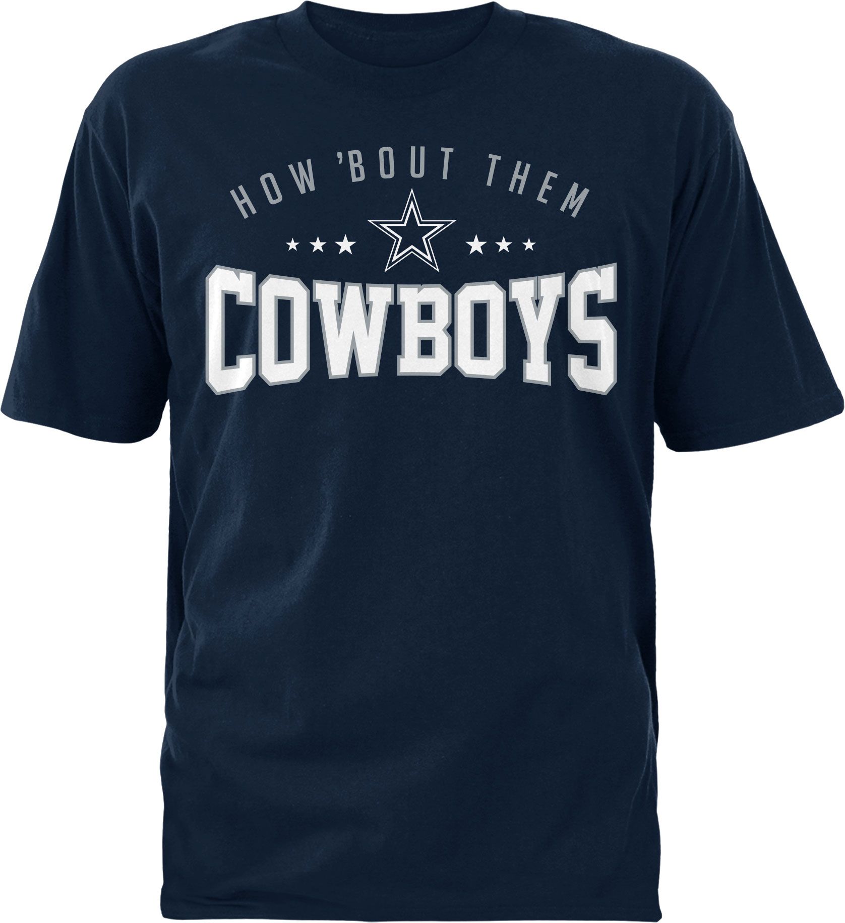 Dick's Sporting Goods Dallas Cowboys Merchandising Men's Trip Wordmark Grey  T-Shirt