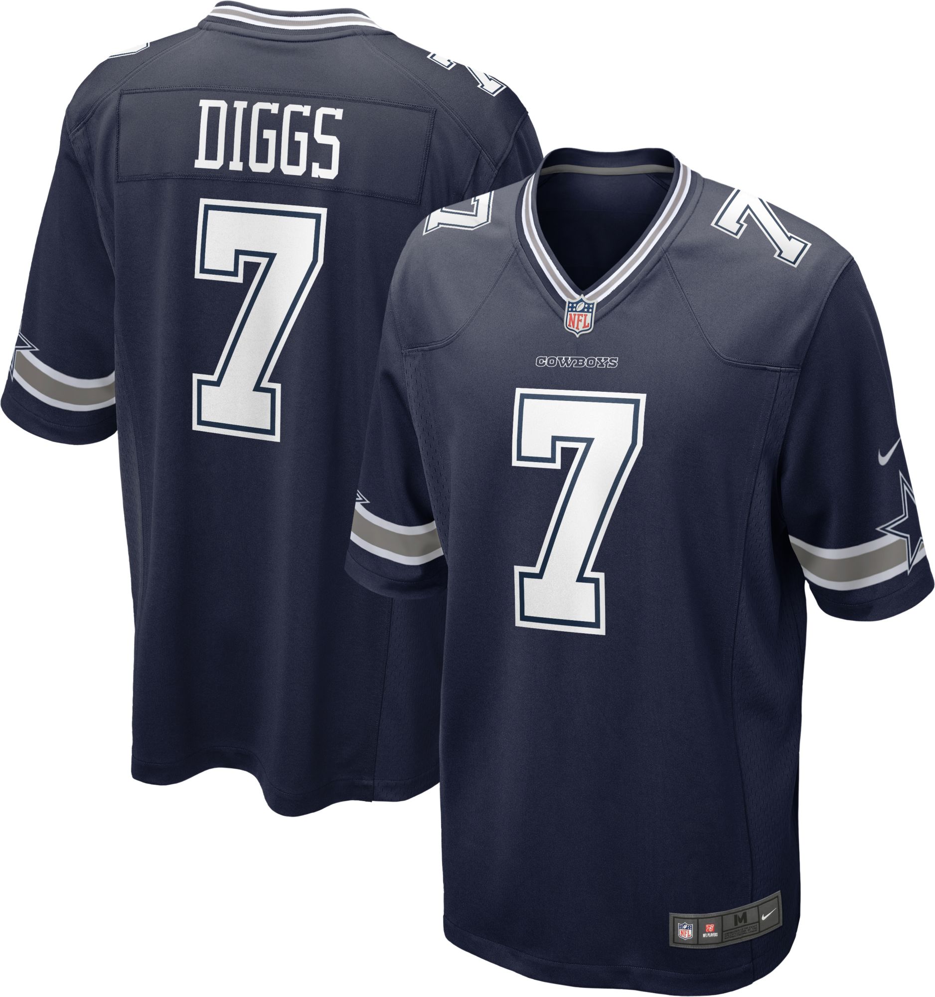 Nike Youth Dallas Cowboys Trevon Diggs #7 Navy Game Jersey - Blue