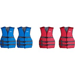 DBX Onyx Adult Universal Polyester Life Vests - 4 Pack