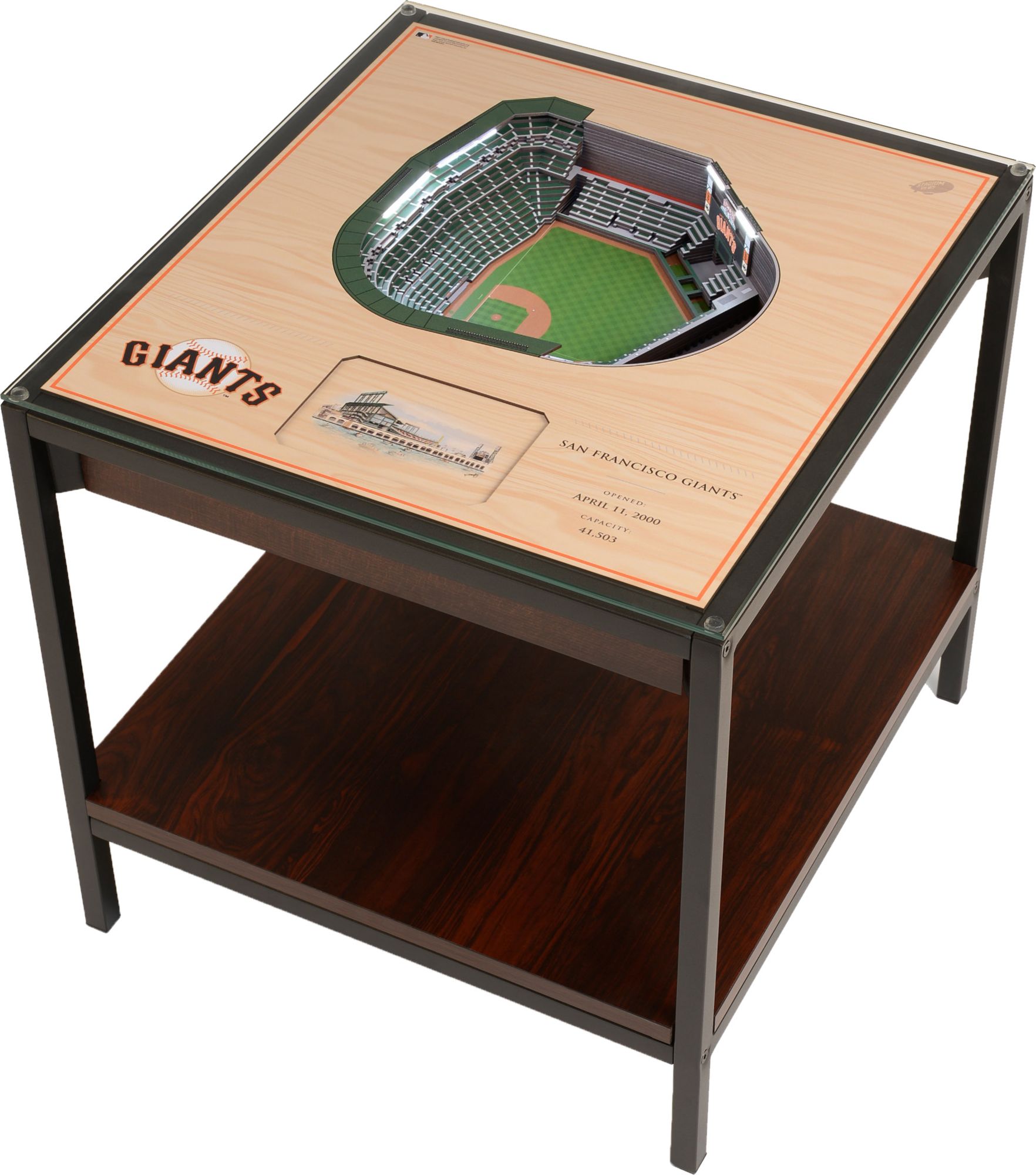 You The Fan San Francisco Giants 25-Layer Stadium Views Lighted End Table