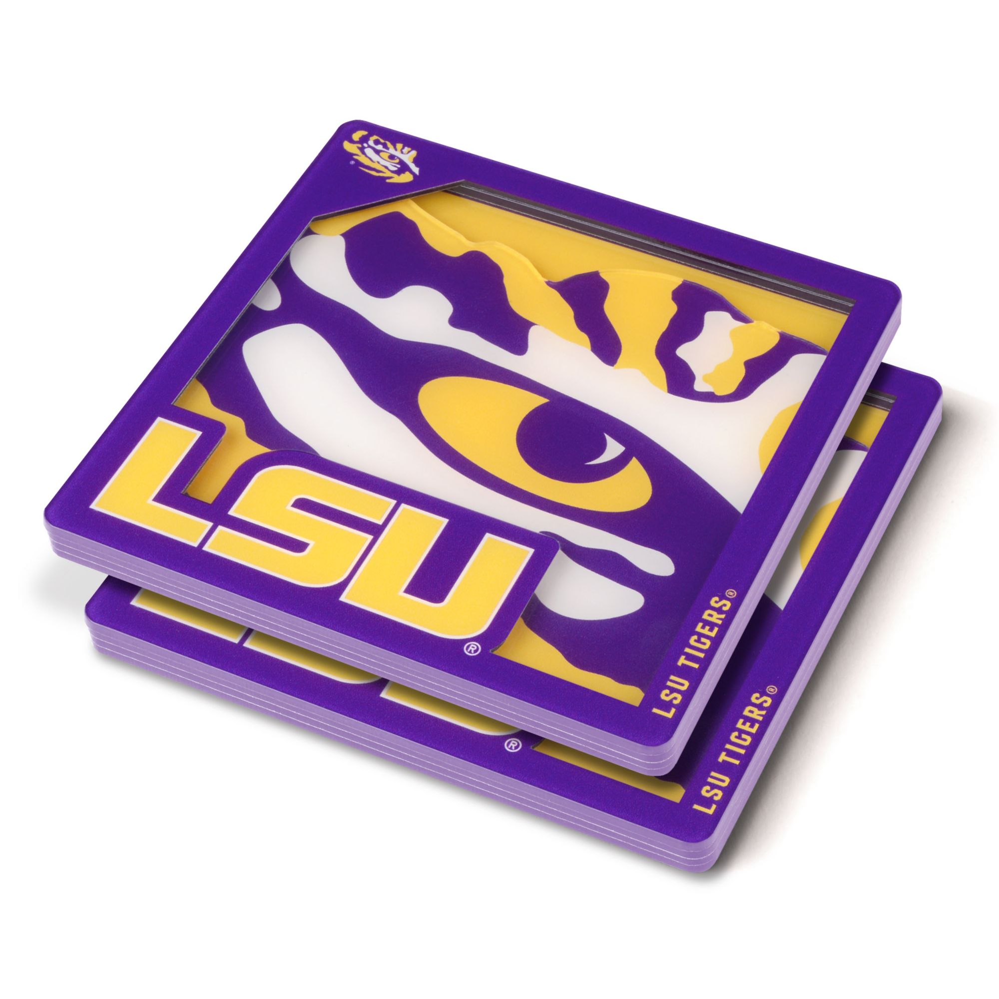 YouTheFan LSU Tigers Logo Series Coaster Set