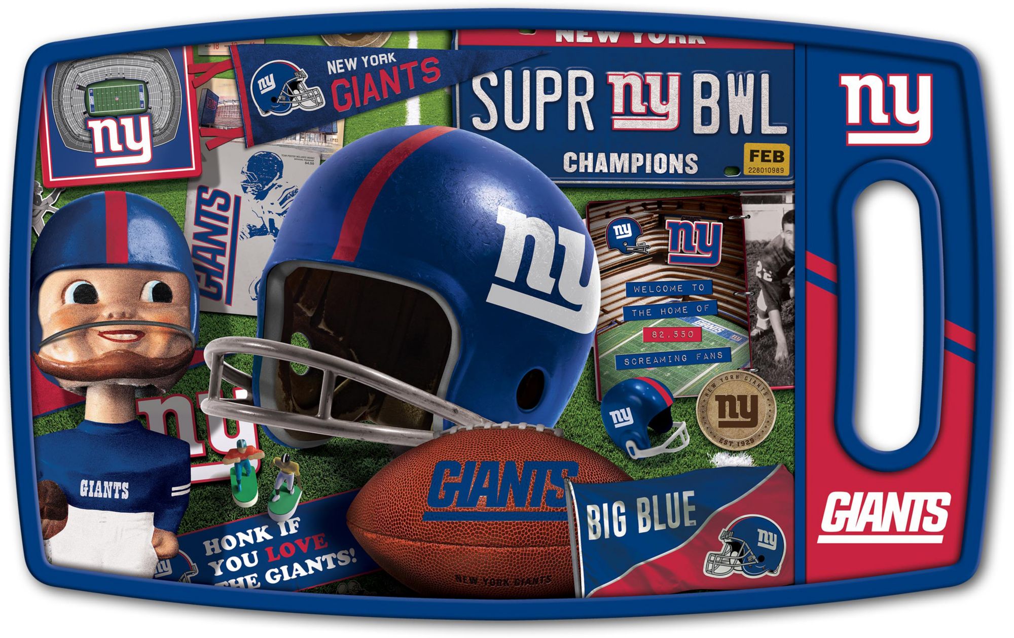 YouTheFan New York Giants Retro Cutting Board