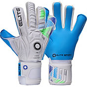 Elite Adult Aqua H Soccer Goalkeeper Gloves