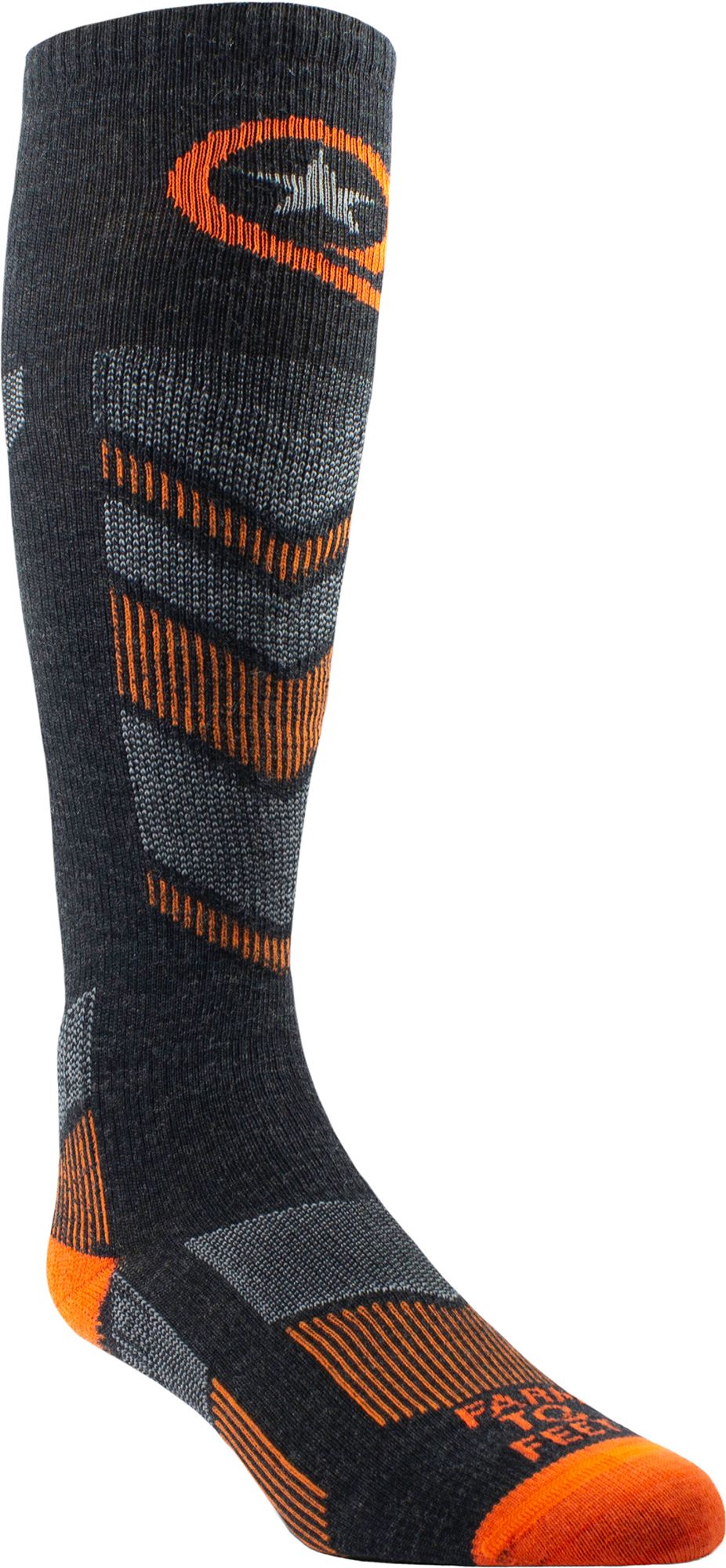 Charcoal/Red Orange