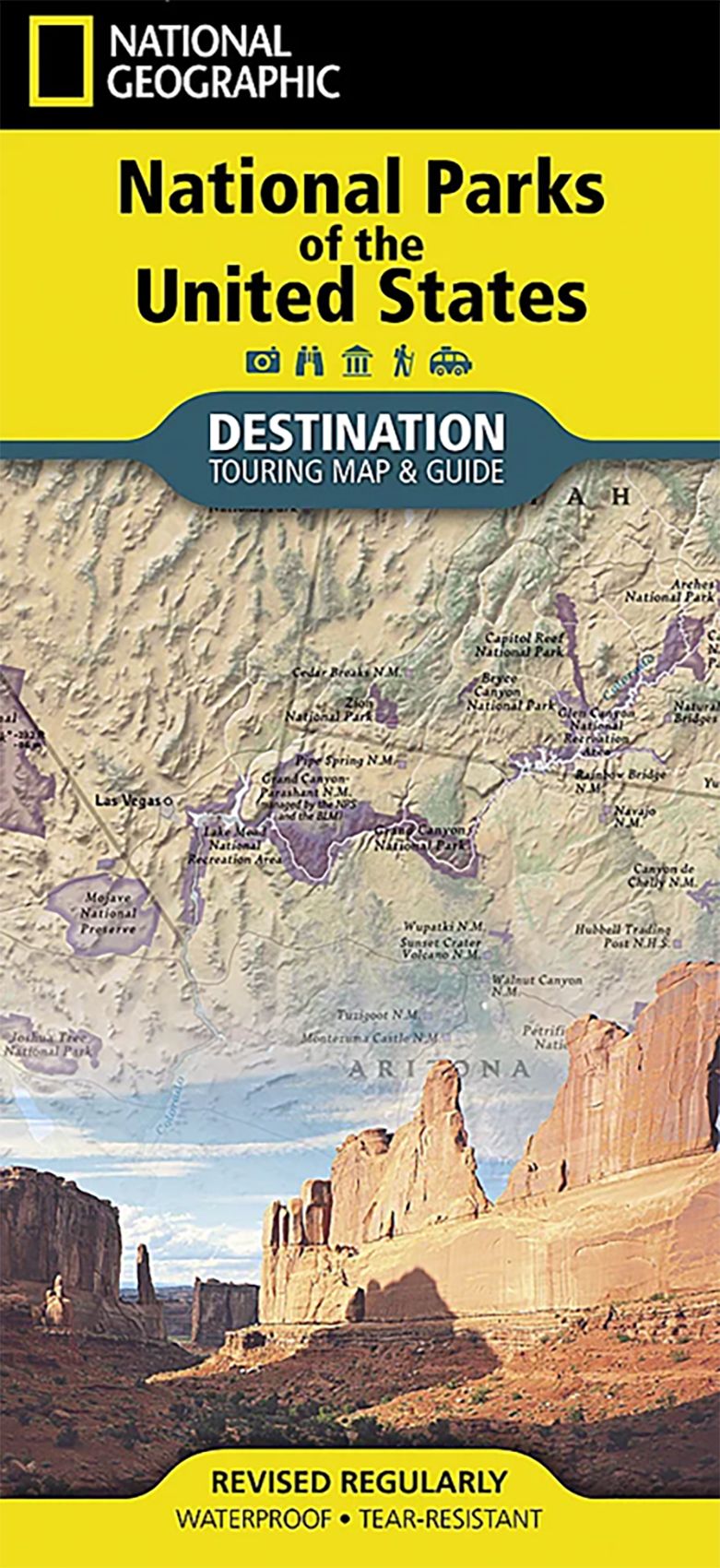 National Geographic National Parks of the United States Map