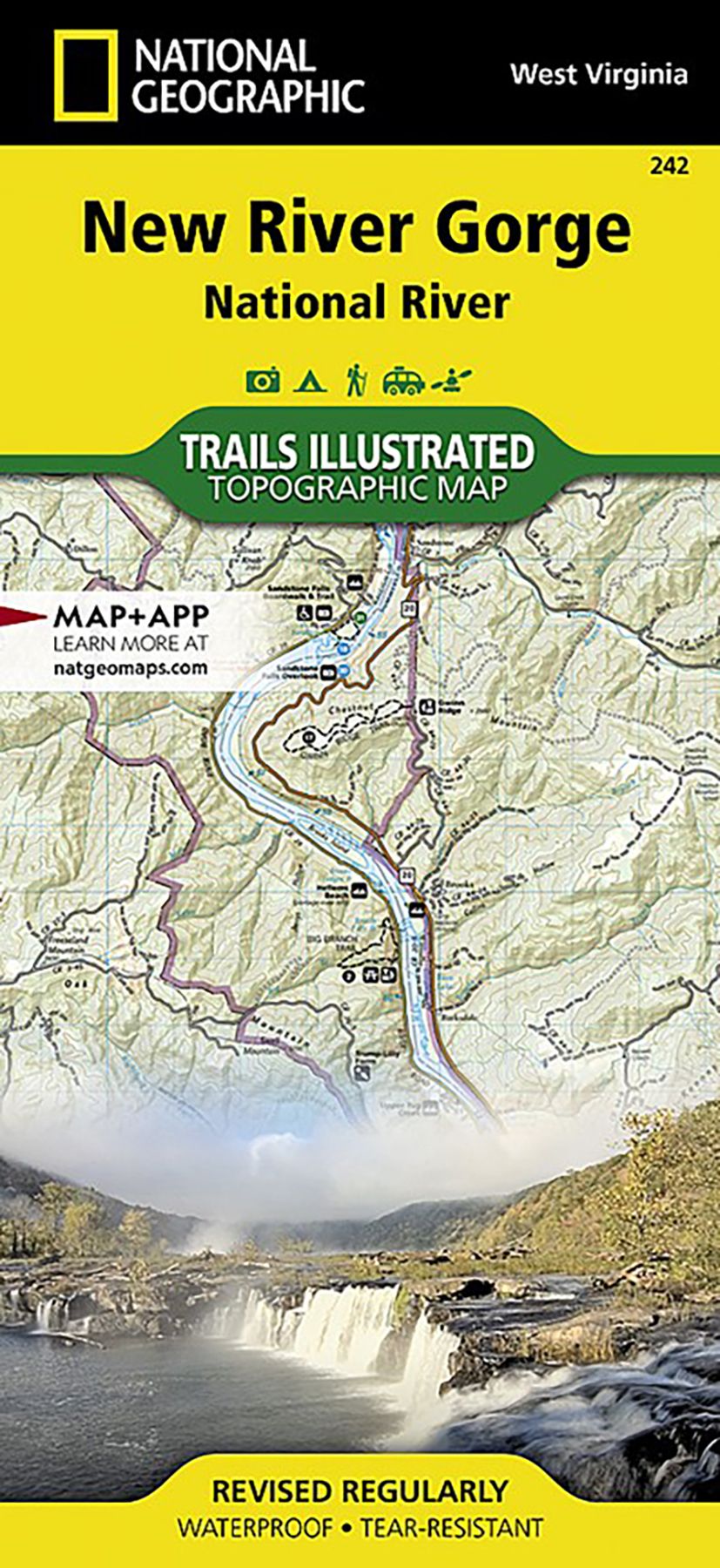 National Geographic New River Gorge National River Map