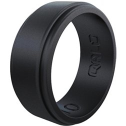 Qalo Men's Polished Step Edge Silicone Ring