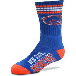 For Bare Feet Youth Boise State Broncos 4-Stripe Deuce Socks